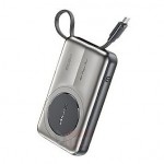 Power Bank Awei – Μαγνητική Ασύρματη Φόρτιση 10000mAh με Ενσωματωμένο Καλώδιο και Οθόνη LED