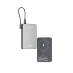 Power Bank MagSafe 10000mAh – Γρήγορη Φόρτιση 22.5W - Ασύρματη Φόρτιση, Ενσωματωμένο Καλώδιο Type-C, Ψηφιακή Οθόνη