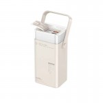 Power Bank Remax - Μπαταρία Γρήγορης Φορτιστής 40.000mAh με - Φακό & Θύρες USB, Type-C, Micro USB Λευκό