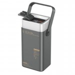 Power Bank Remax - Μπαταρία Γρήγορης Φορτιστής 40.000mAh με - Φακό & Θύρες USB, Type-C, Micro USB Γκρι