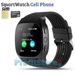 Smart Watch - Ρολόι Κινητό Τηλέφωνο Τ8 Sim με Οθόνη Αφής, Κάμερα, Βηματομετρητή, Μέτρηση Ύπνου, Facebook, Internet, Antilost & Ξυπνητήρι κα