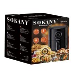 Sokany® Φριτέζα Αέρος 1350W με Αποσπώμενο Κάδο 4lt Μαύρη