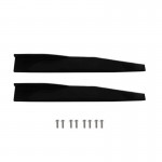 Spoiler Αυτοκινήτου Πλαϊνά 75cm Γυαλιστερά Μαύρα  2 τμχ