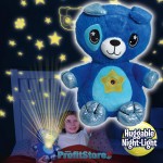 Starry Teddy Προτζέκτορας Αστεριών, Λούτρινο Αρκουδάκι 30cm & Νυχτερινό Φωτιστικό LED Νανουρίσματος - Μπλε Bear
