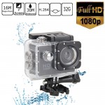 Super Extreme Αδιάβροχη Κάμερα Δράσης FHD 1080p 2.0in - Action Camera με Πλήρη Αξεσουάρ - Μαύρο