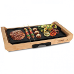 Teppanyaki Αντικολλητική Πλάκα Ψησίματος-Γκριλιέρα με Minimal Σχεδιασμό, Ρυθμιζόμενο Θερμοστάτη και Σχάρα Hoomei 2200W 51.5x28.5εκ.