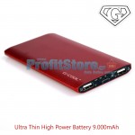 Ultra Thin Power Bank 9.000mAh 2,1A - Μπαταρία Φορτιστής G-COOL GC-TS02