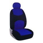 Universal Κάλυμμα Καθίσματος Αυτοκινήτου Μπλε-Μαύρο 2 Τεμάχια Carsun