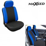 Universal Κάλυμμα Καθίσματος Αυτοκινήτου 2 Τεμάχια για Μαξιλάρι & Κάθισμα Maxeed - Οδηγού ή Συνοδηγού Μπλε - Μαύρο