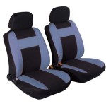 Universal Καλύμματα Καθίσματος Αυτοκινήτων 4τμχ για Κάθισμα & Προσκέφαλα Οδηγού + Συνοδηγού - Γκρι