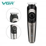 VGR®  Αδιάβροχη Επαναφορτιζόμενη Επαγγελματική Κουρευτική Μηχανή με Λεπίδα Ανοξείδωτου Χάλυβα Ρυθμιζόμενη 1-20mm