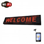 WiFi Αδιάβροχη Ηλεκτρονική Πινακίδα με Κυλιόμενη Επιγραφή Κόκκινα LED σε Διάφορες Διαστάσεις