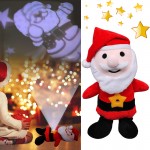 XMAS Starry Teddy Προτζέκτορας Αστεριών, Λούτρινο Αρκουδάκι 30cm & Χριστουγεννιάτικο Φωτιστικό LED Νανουρίσματος - Άγιος Βασίλης Santa Claus