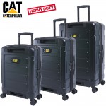 Σετ 3 Heavy Duty Βαλίτσες Βαρέως Τύπου 50-60-70cm με Κλειδαριά STEALTH CAT 83795 με Βαλίτσα Καμπίνας Caterpillar - Black 01