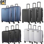Σετ 3 Heavy Duty Βαλίτσες 50-60-70cm με Κλειδαριά INDUSTRIAL PLATE CAT 83688 με Βαλίτσα Καμπίνας Caterpillar σε Διάφορα Χρώματα