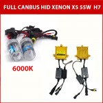 Φώτα XENON Η7 X5 FULL Can Bus 55W GOLD - Πλήρες Kit ΧΕΝΟΝ H.I.D. 6000K