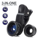 Φακοί FishEye, Wide, Macro με κλιπ για Κάμερα Kινητών - Universal Lens x3