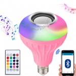 Λάμπα LED RGB & Ηχείο Bluetooth Multimedia Speaker που Αλλάζει Χρώματα & Παίζει Μουσική Λευκό OEM