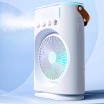 Φορητός USB Ανεμιστήρας με Υδρονέφωση & Φωτισμό RGB - Arrango