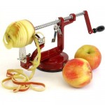 Μεταλλικός Αποφλοιωτής, Καθαριστής & Τεμαχιστής Μήλων & Άλλων Φρούτων 3 σε 1 - Fruit Core Slice Peel