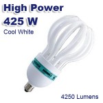 Ισχυρότατος Λαμπτήρας Οικονομίας E27 Spiral  425W (85W) COOL 8500K