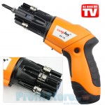 Ισχυρό Ηλεκτρικό Επαναφορτιζόμενο Κατσαβίδι με Φωτισμό & Quick Loader