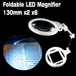 Επιτραπέζιος Μεγεθυντικός Φακός x2 - 130mm με Led Φωτισμό
