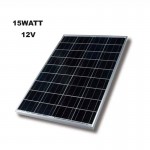 Φωτοβολταϊκός Συλλέκτης 15WATT 12V Solar Panel BAO-1520 με Πλαίσιο Αλουμινίου