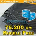 Διακοσμητική Αυτοκόλλητη Ταινία 3D CARBON - Ρολό 75×200cm