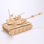 Ξύλινο Τρισδιάστατο Πάζλ - Κατασκευή Tανκ