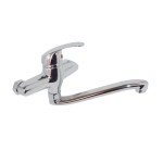 Μπαταρία Νεροχύτη Τοίχου Αναμεικτική - KEMAL Wall Tap WT-235