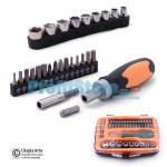 Μαγνητικό Κατσαβίδι Καστάνιας με Μύτες, Torx, Allen, Καρυδάκια CR-V - Σετ 27 Τεμαχίων