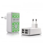 Φορτιστής Ρεύματος με 4 Εξόδους USB 5000mA