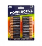 Μπαταρίες Powercell AA Super Extra Heavy Duty - 16τμχ.
