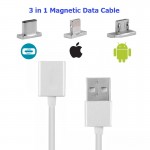 Μαγνητικό Καλώδιο Φόρτισης & Μεταφοράς Δεδομένων για Ios-Android & Type-c