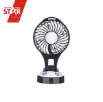 Μίνι Φορητός Επαναφορτιζόμενος Ανεμιστήρας Φωτιστικό LED Γραφείου USB - Portable Rechargeable Fan