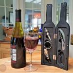 Σετ Σερβιρίσματος Κρασιού σε Θήκη Μπουκάλι με Τιρμπουσόν, Κόφτη Ταινίας, Στόμιο Ροής, Πώμα Διακοπής, Δαχτυλίδι Σερβιρίσματος - Wine Tools in a Bottle
