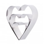 Τσέρκι Φόρμες σε Σχήμα Καρδιάς για Τούρτα 3 Τεμάχια - Cake Bake Tool 3pcs