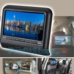 Κρεμαστή Οθόνη 9 DVD Player για το Προσκέφαλο Καθίσματος Αυτοκινήτου MP3, USB, SD με Τηλεχειριστήριο