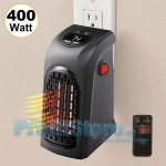 Τηλεχειριζόμενη Μίνι Σόμπα Πρίζας - Αερόθερμο 400Watt Handy Heater με Θερμοστάτη, Χρονοδιακόπτη και Τηλεχειριστήριο