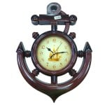 Ρολόι Τοίχου Quartz σε σχήμα Ναυτικής Άγκυρας