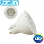 Λαμπτήρας LED ExtraStar 5,5W GU10 με Θερμό Φως