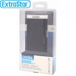 Υψηλής Απόδοσης & Ισχύος Power Bank 5V,2A ExtraStar - Μπαταρία Φορτιστής 6000mAh για Κινητά Τηλέφωνα, Gps, Κάμερες & Tablet