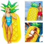 Μεγάλο Φουσκωτό Στρώμα Ανανάς Θαλάσσης - Πισίνας 190 x 80cm - Pineapple Inflatable Water Floating Row