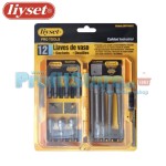 Καρυδάκια Εξάγωνα με Αξονάκι Δράπανου Μαγνητικά Liyset - Σετ 12 Τεμαχίων