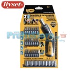 Κατσαβίδι Σπαστό με Αντάπτορα και Μύτες Liyset - Σετ 31 Τεμαχίων