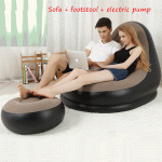 Πολυθρόνα Φουσκωτή με Υποπόδιο - Inflatable Air Sofa Intime