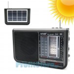 Ηλιακό Επαναφορτιζόμενο Bluetooth Ηχείο - Ραδιόφωνο USB,SD Player FM,AM,SW1-6 με Φακό , Φωτιστικό LED