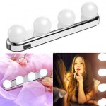 Φορητό Φωτιστικό Μπάρα με 4 LED για Καθρέπτη Μακιγιάζ Τουαλέτας με Βεντούζες - Studio Glow Makeup Light