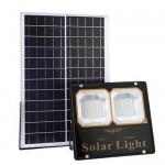 Ηλιακός Προβολέας LED 200W Αδιάβροχος Διπλού Κατόπτρου με Χρονοδιακόπτη, Ηλιακό Πάνελ & Αισθητήρα Φωτός , Φωτοκύτταρο